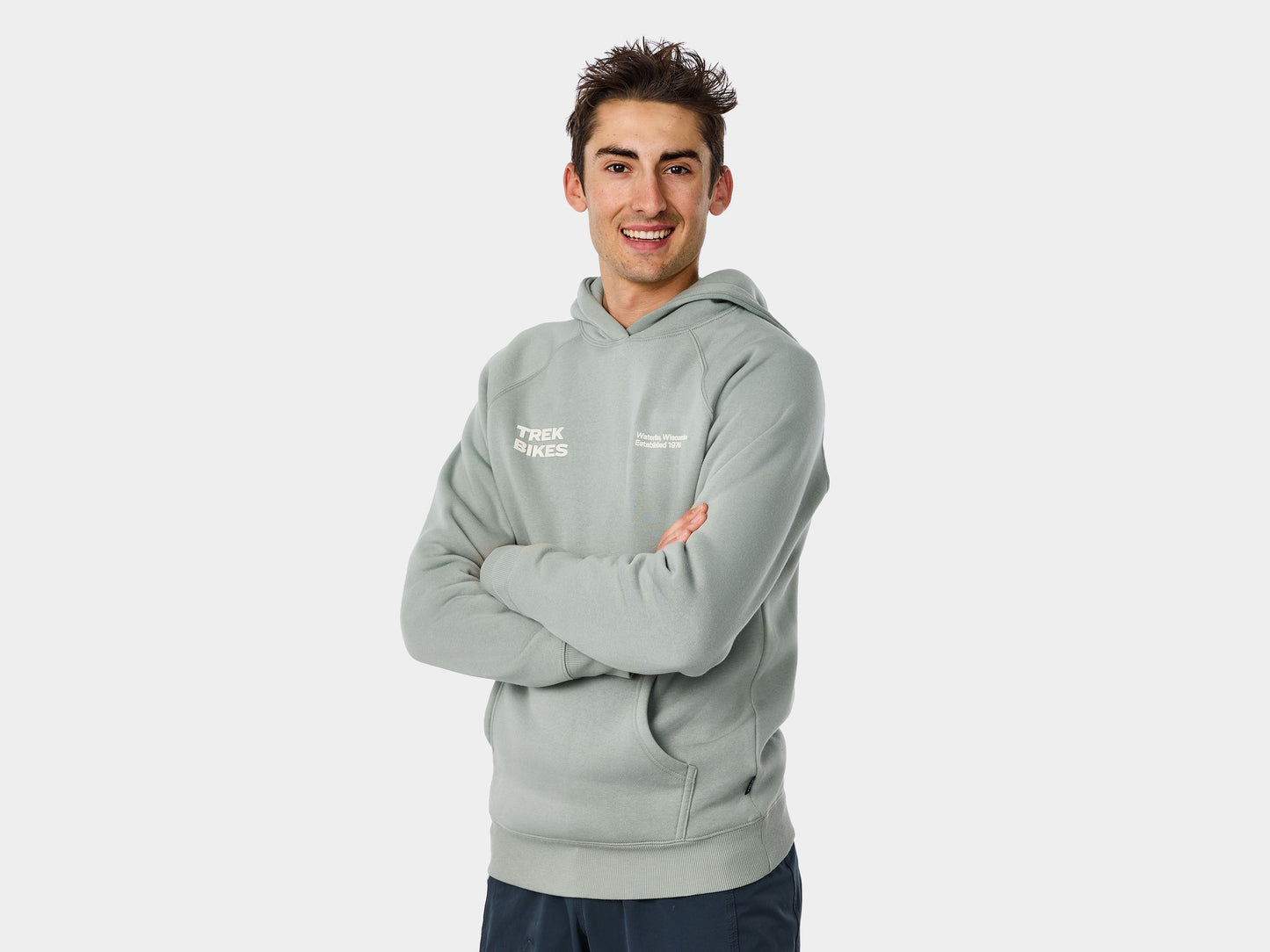 Felpa con cappuccio unisex Trek Right Stacked