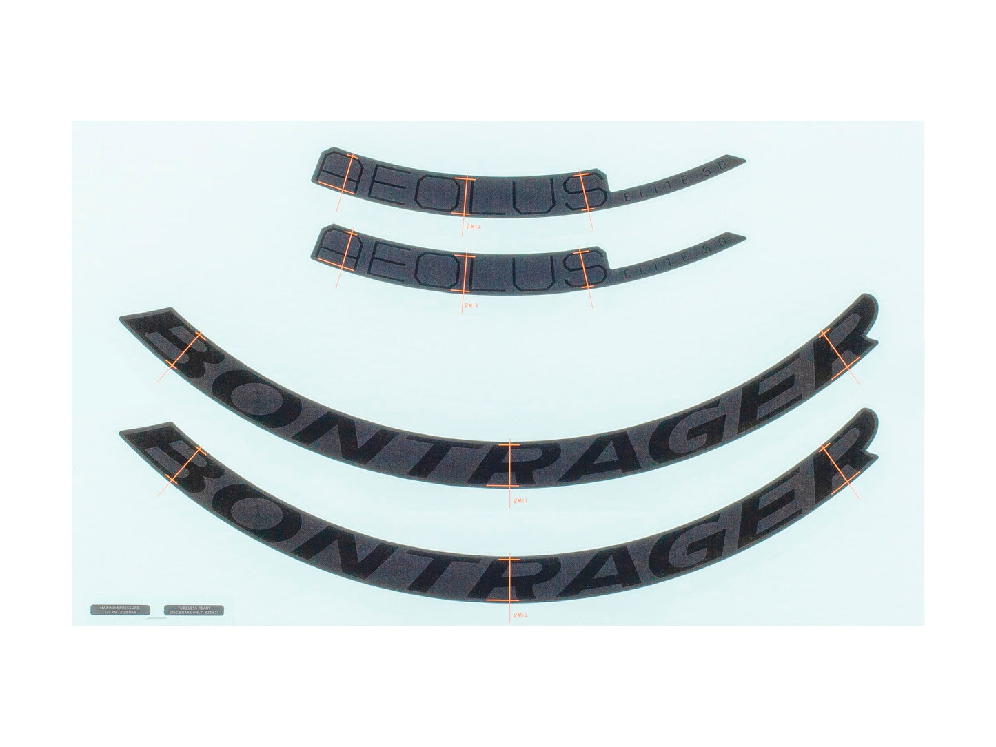 Bontrager Aeolus Elite 50mm Rim Decal Set