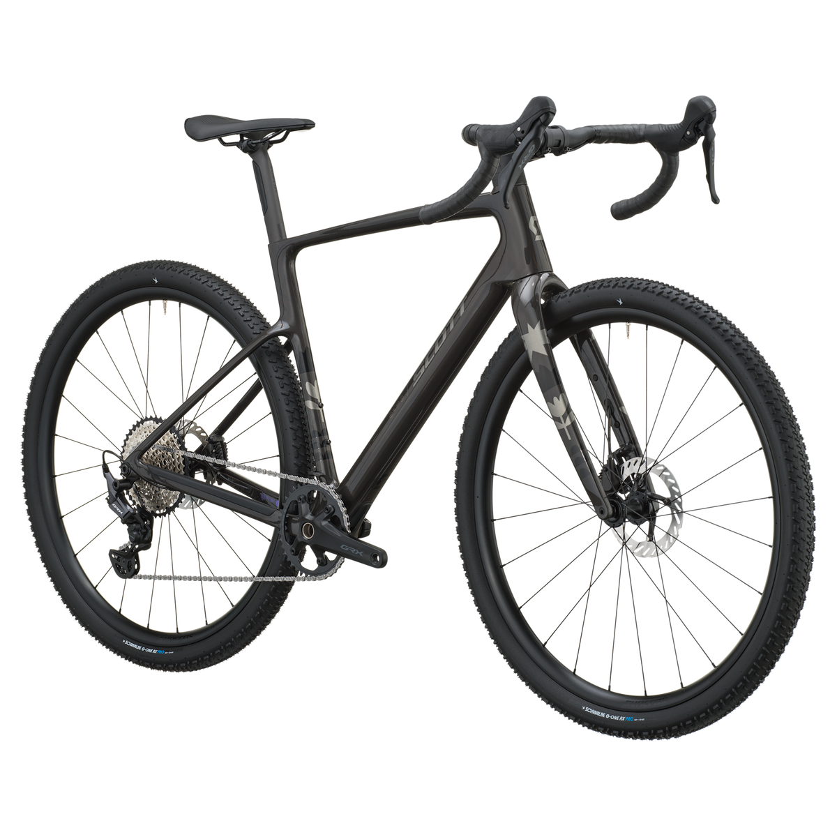 Scott Addict Gravel 40 carbon black dettaglio