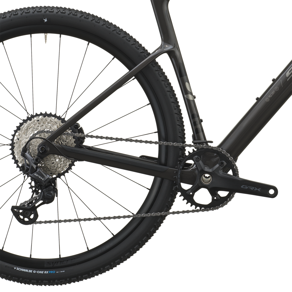 Scott Addict Gravel 40 carbon black dettaglio