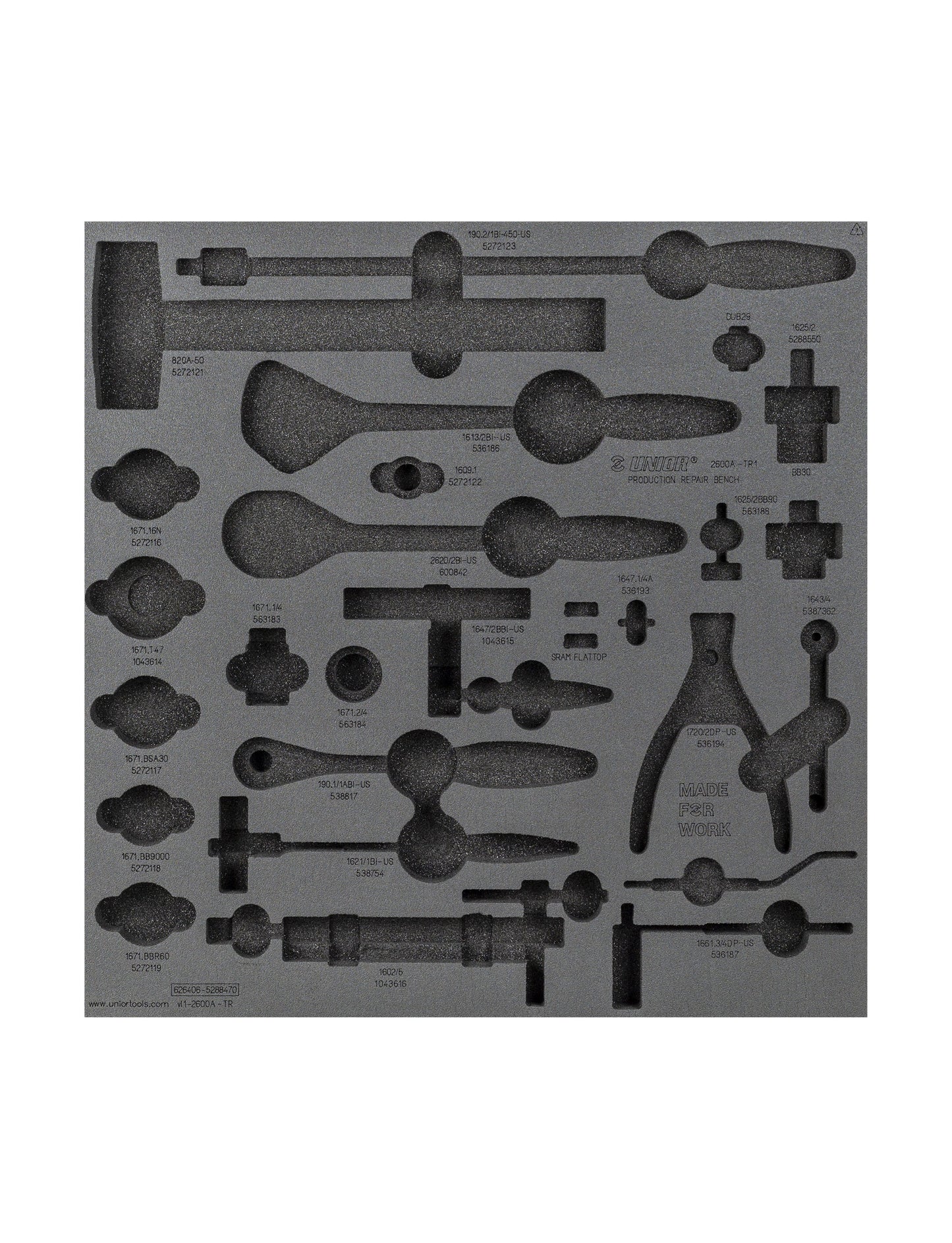 Unior Production Bench Drawer 1 Tool Tray