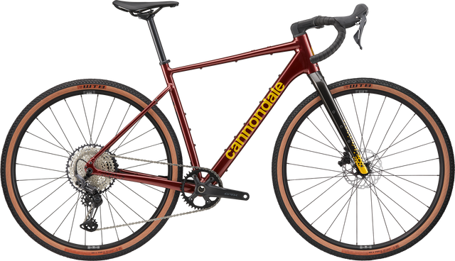 Cannondale Topstone CAAD 1 GRX 1x — Wine Red, vista laterale