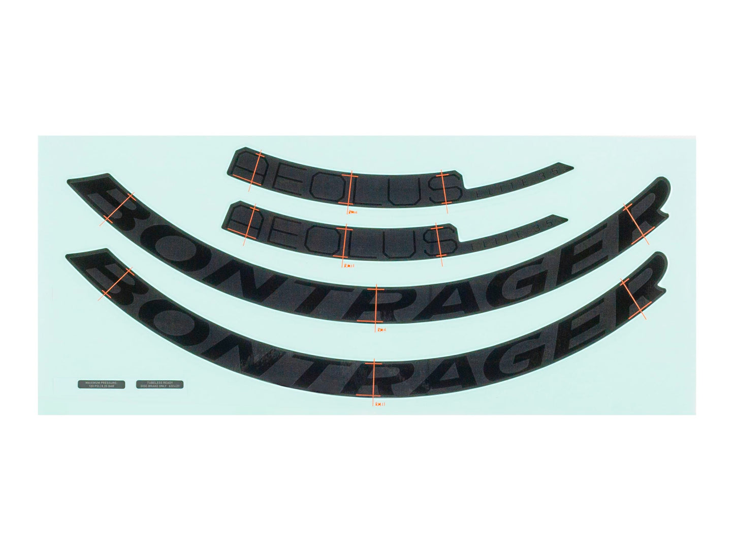 Bontrager Aeolus Elite 35mm Rim Decal Set