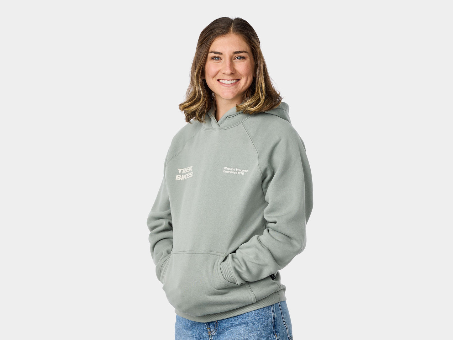 Felpa con cappuccio unisex Trek Right Stacked