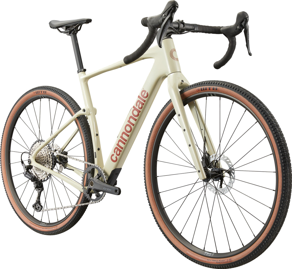 Cannondale Topstone Carbon 3 GRX 1x — Moonrock, tre quarti