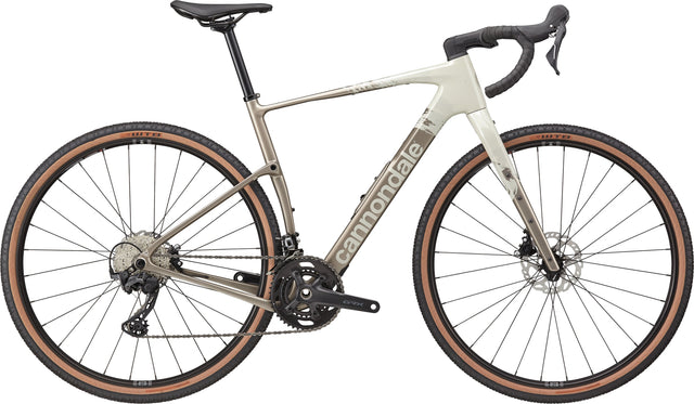 Cannondale Topstone Carbon 3 GRX 2x — Chalk, vista laterale
