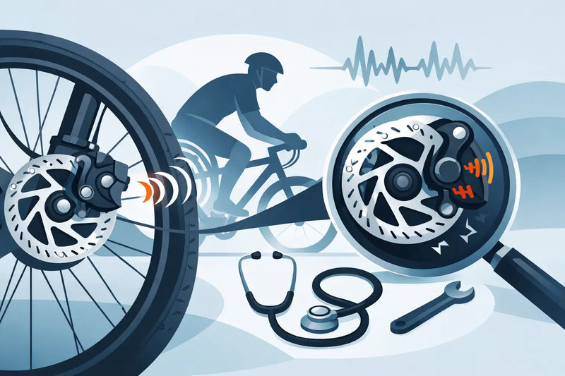 Diagnosticare rumori freni a disco in bici