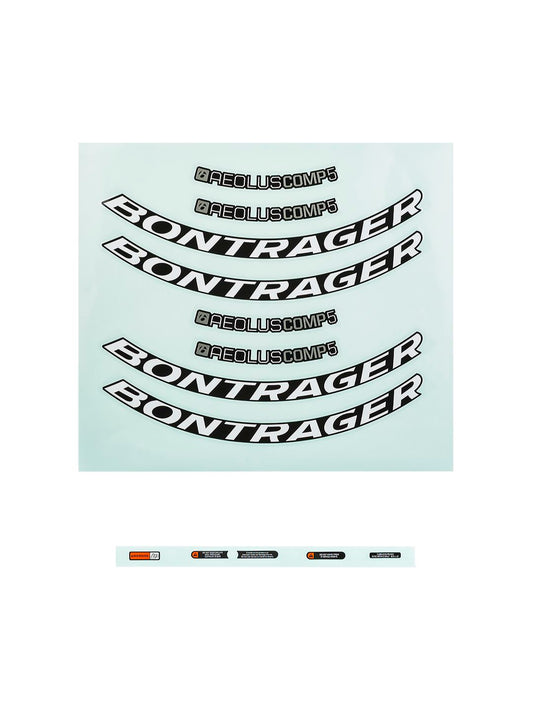 Set di decalcomanie per cerchi Bontrager Aeolus Comp Disc
