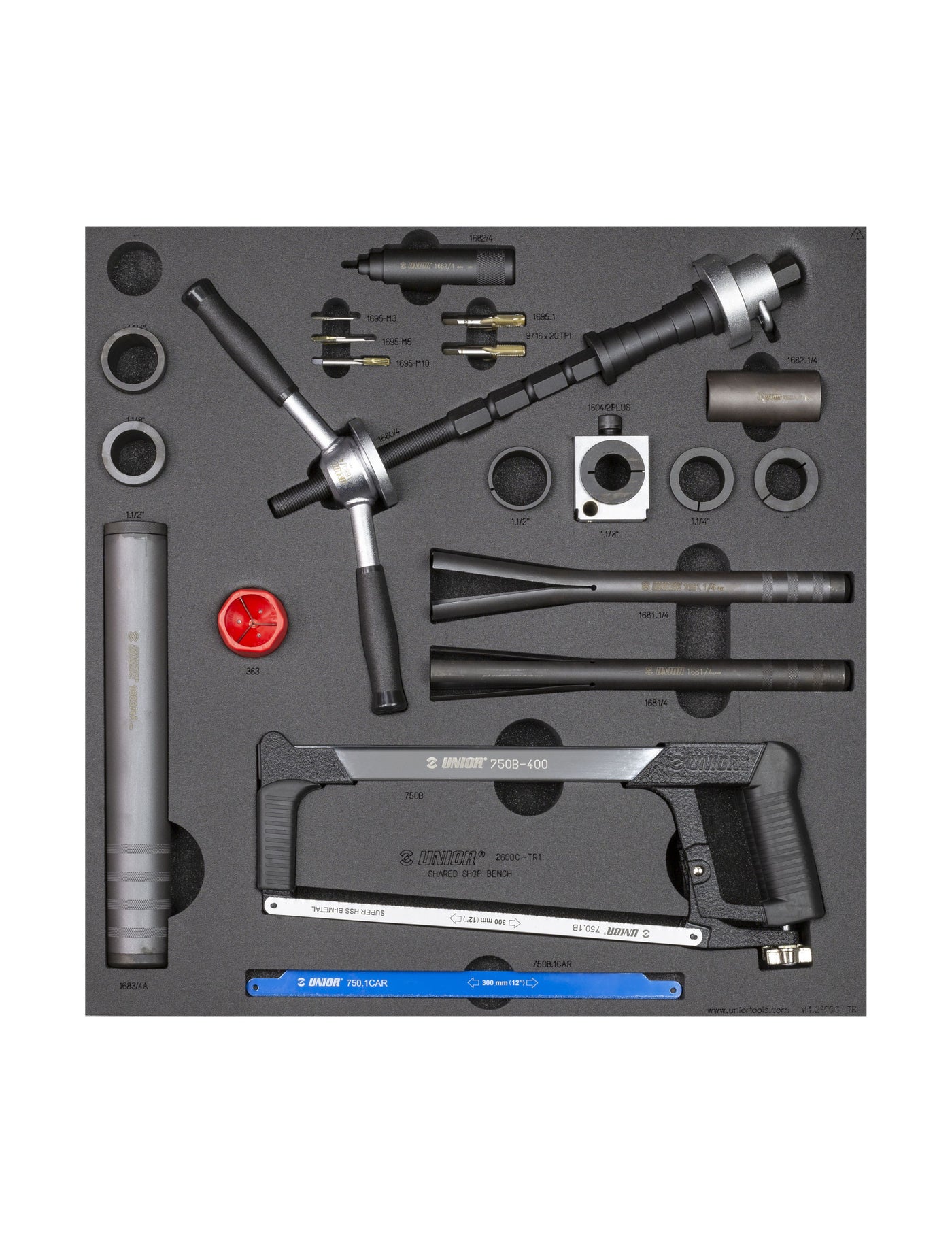 Unior Shared Bench Drawer 1 Tool Tray Set