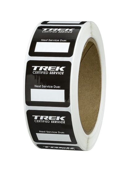 Trek Certified Service Next Service Due Decal Roll of 500