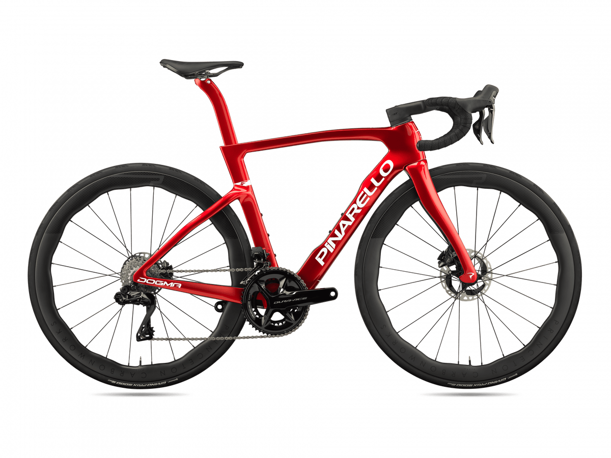 Pinarello Dogma F Red AXS 2x12 DB MY25 FM20 – PRINCETON PEAK 4550 DB XDR