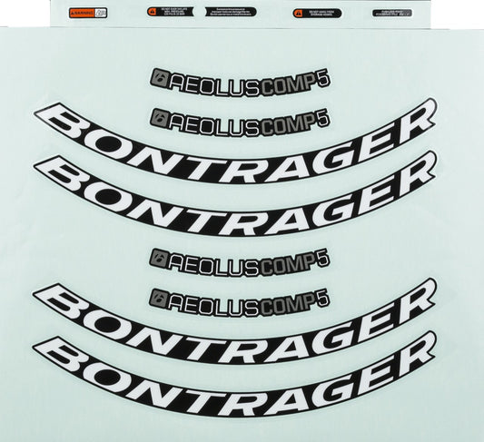 Bontrager Aeolus Comp Rim Decal Set