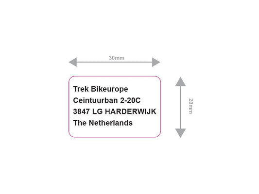 Trek TCG EU Elite Water Bottle Decal Sheet