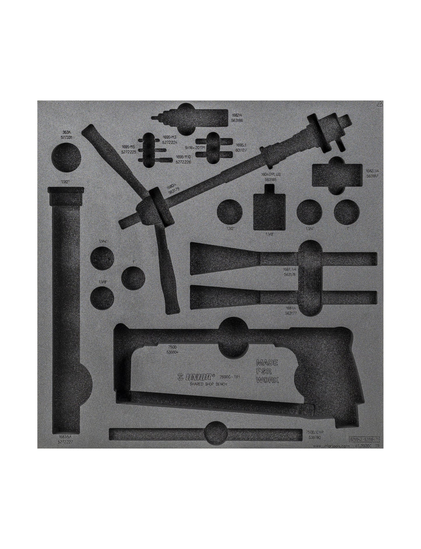 Unior Shared Bench Drawer 1 Tool Tray