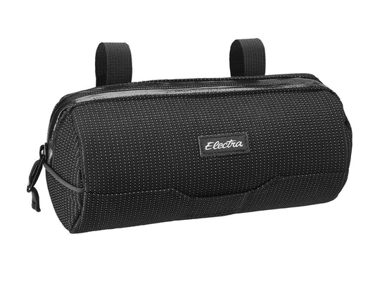 Borsa manubrio cilindrica Electra Reflective Charcoal