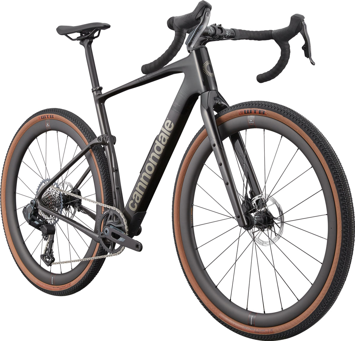 Cannondale Topstone Carbon 1 AXS — Black, tre quarti