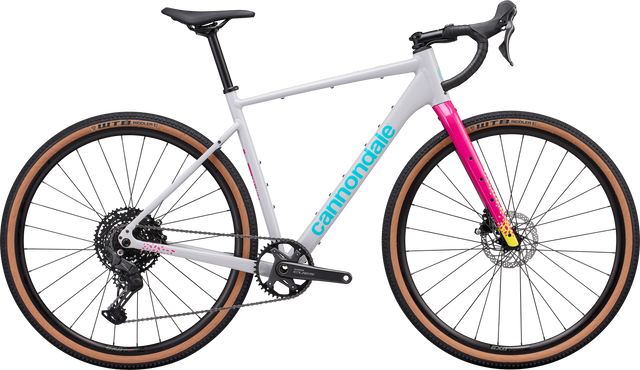 Cannondale Topstone CAAD 3 CUES 1x — Light Grey, vista laterale
