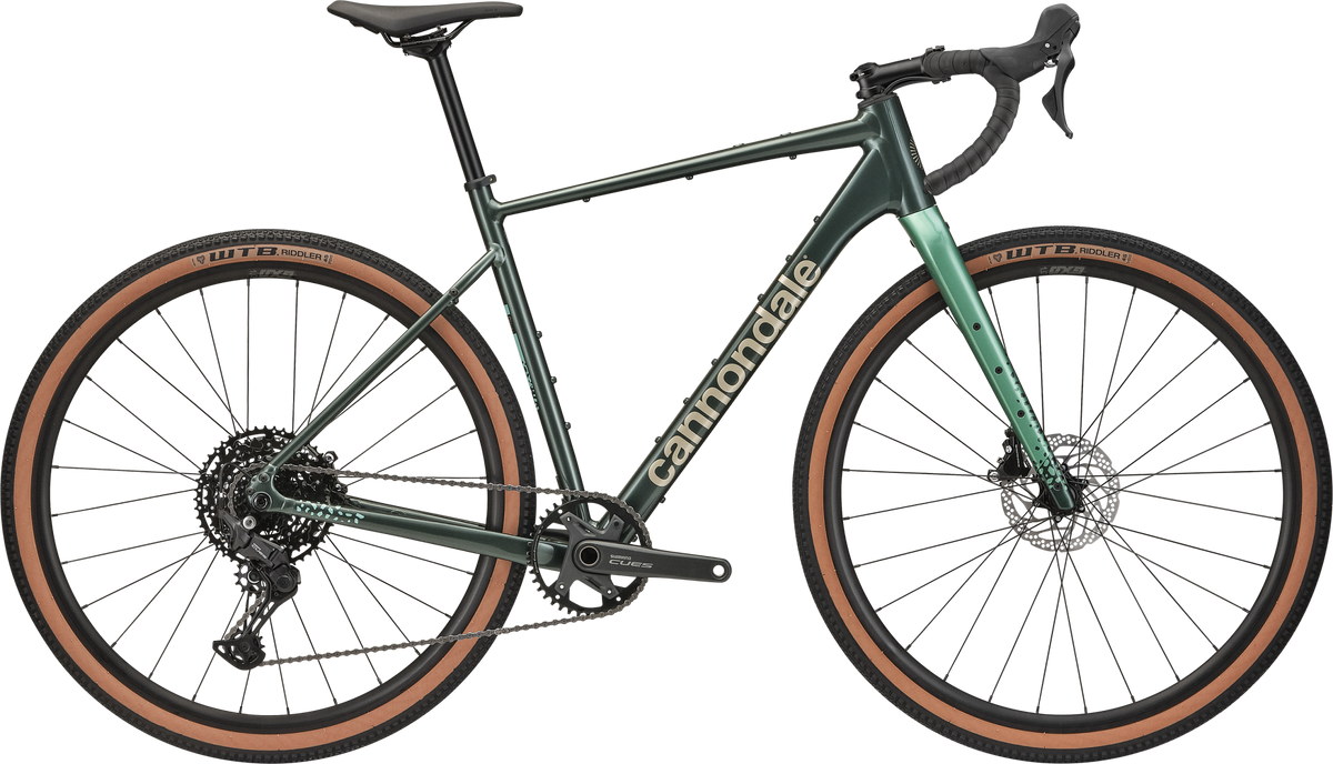 Cannondale Topstone CAAD 3 CUES 1x — Tech Green, vista laterale
