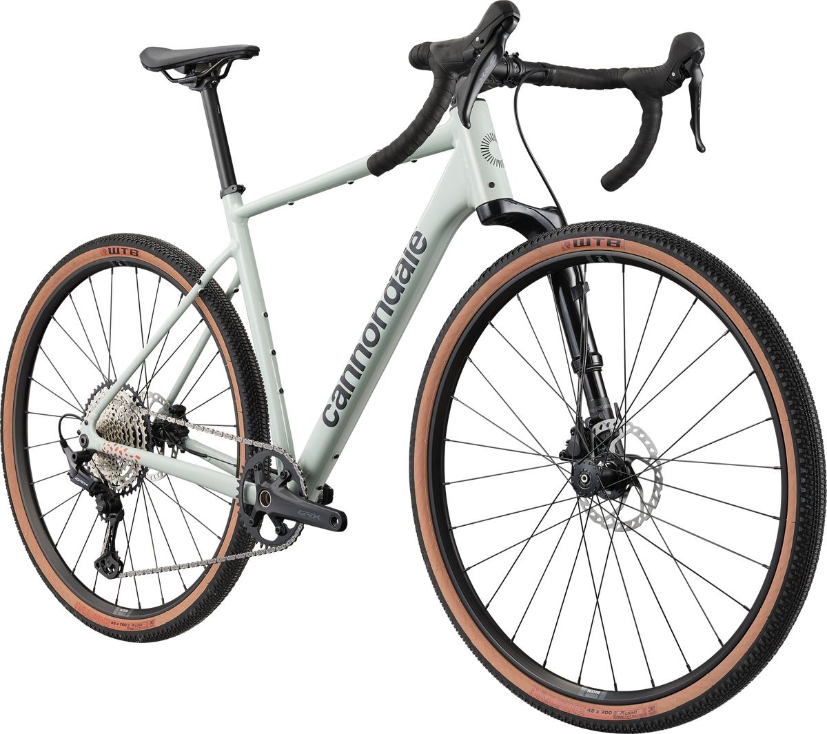 Cannondale Topstone CAAD Lefty — Sky Grey, tre quarti