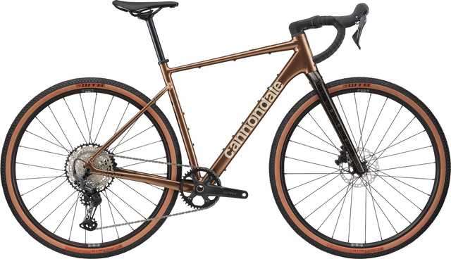 Cannondale Topstone CAAD 1 GRX 1x — Platinum Bronze, vista laterale