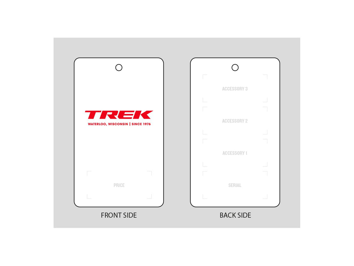 Trek POP Bike Hang Tags - Bulk Pack