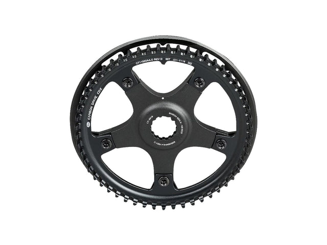Gates Belt CDX 55T Chainring With Bosch Gen 5 Spider & Bashguard