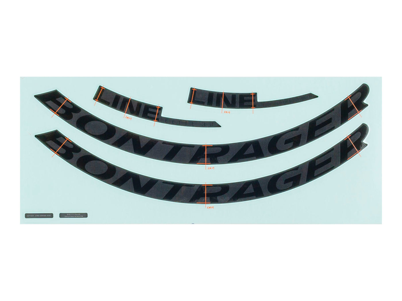 Bontrager Line Elite 30 29˝ Felgenaufkleber-Set