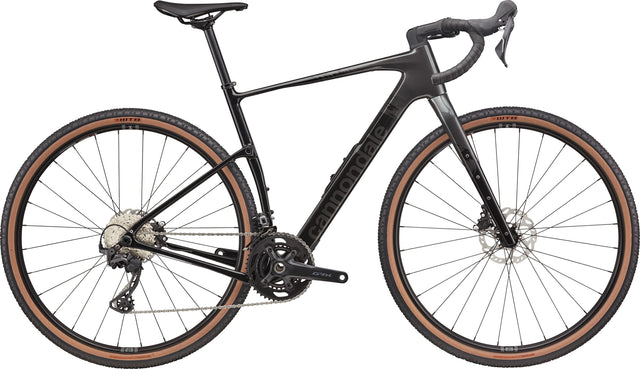 Cannondale Topstone Carbon 3 GRX 2x — Smoke Black, vista laterale