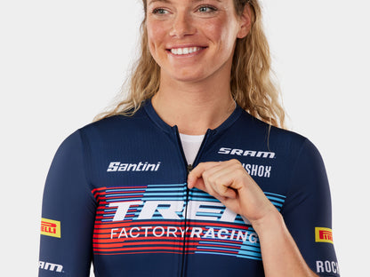 Maglia da ciclismo Santini Trek Factory Racing Team Replica da donna