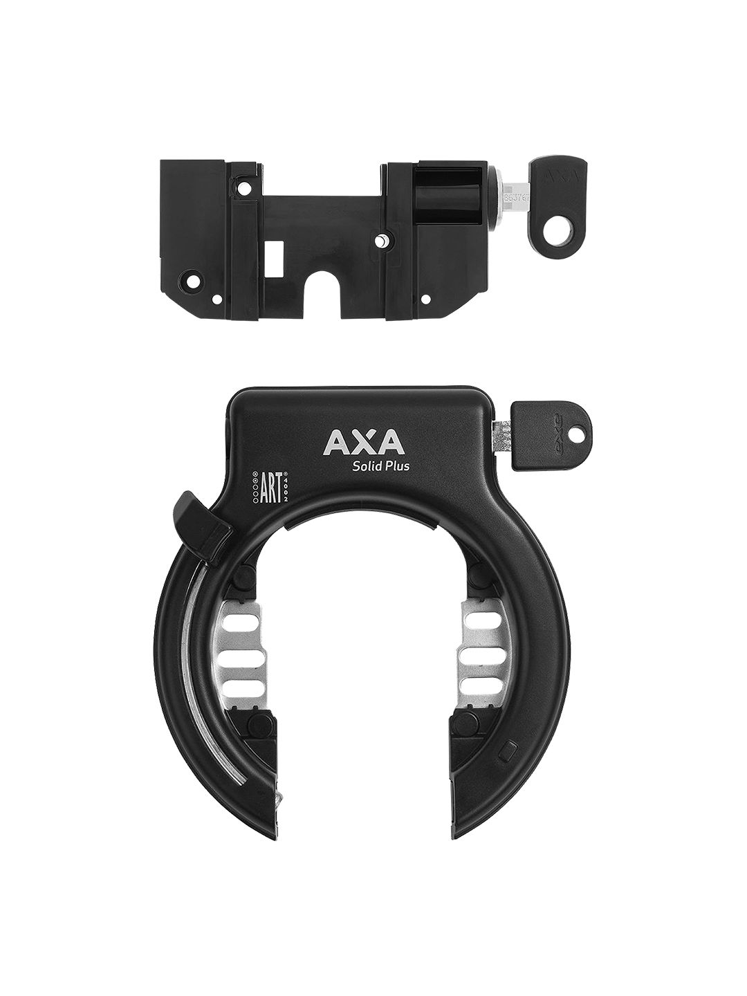 AXA Bosch 2 Rack Battery with Solid-Plus Ring Lock & Removeable Key